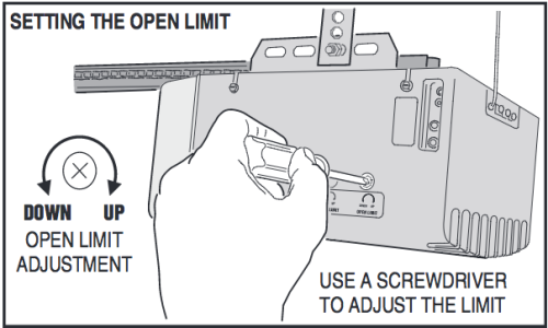 How to Adjust Garage Door Opener Limit Settings