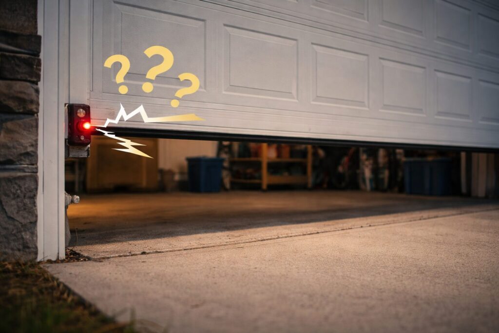 Garage Door Stop Before Closing